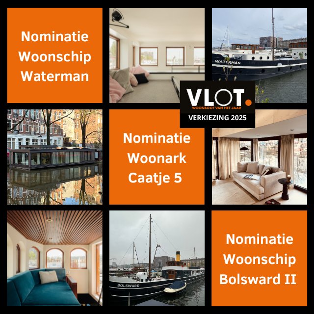 Nominaties Woonboot van het Jaar 2025