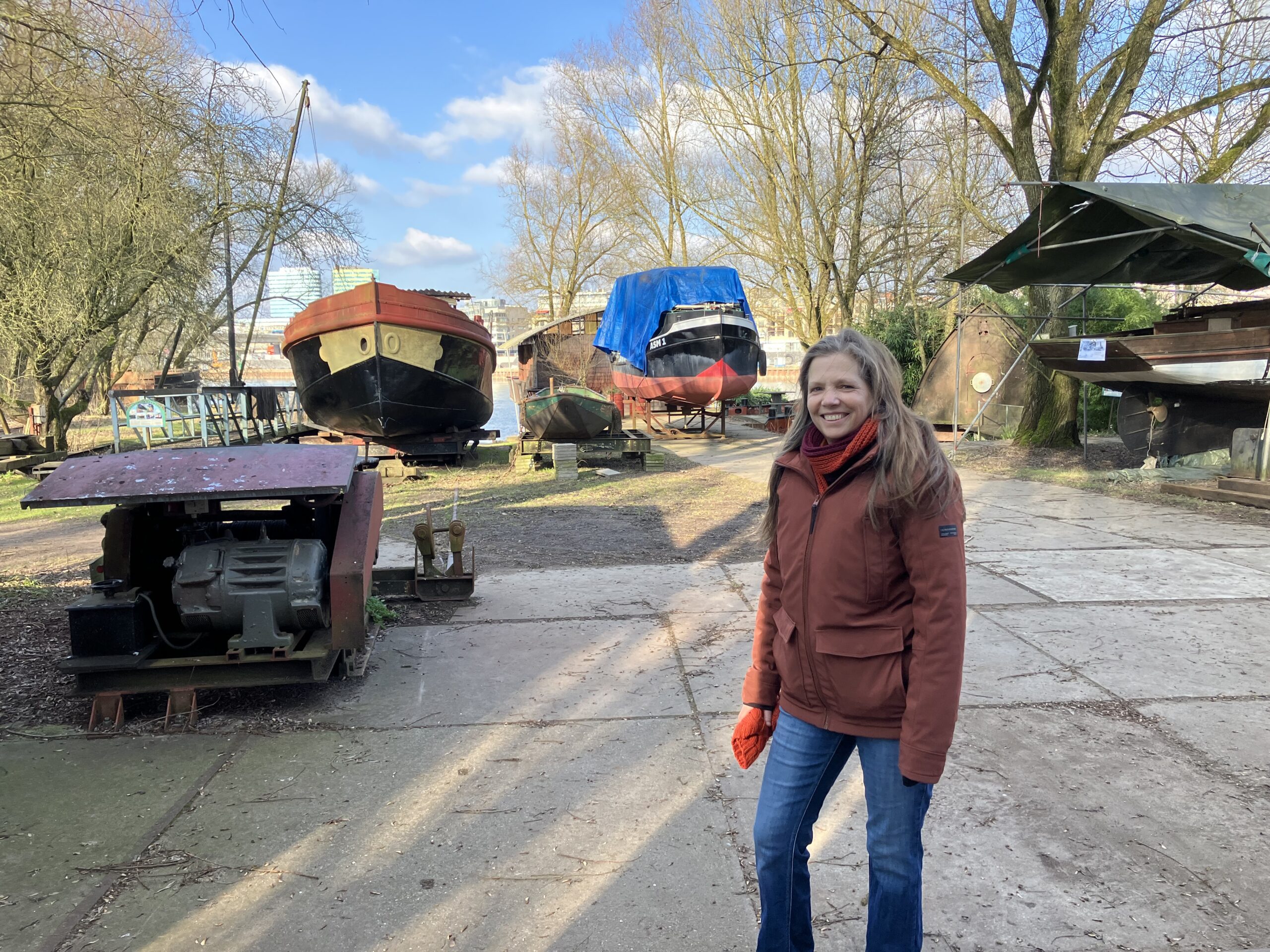 Annelinde Gerritsen op de Stadsblokkenwerf